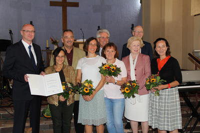 Die Preisträgerinnen und Preisträger des Ehrenpreises für Toleranz und Zivilcourage 2019.